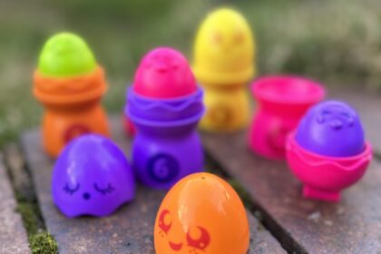 Easter gift guide - Roonee - Colourful plastic egg toys